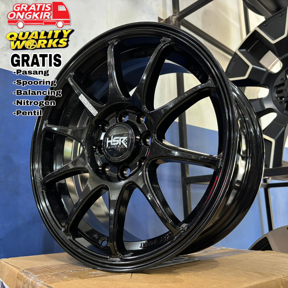 Velg Ring 15 Mobil Agya, Brio, Datsun, Velg Mobil Racing R15 Hsr Wheel Indy
