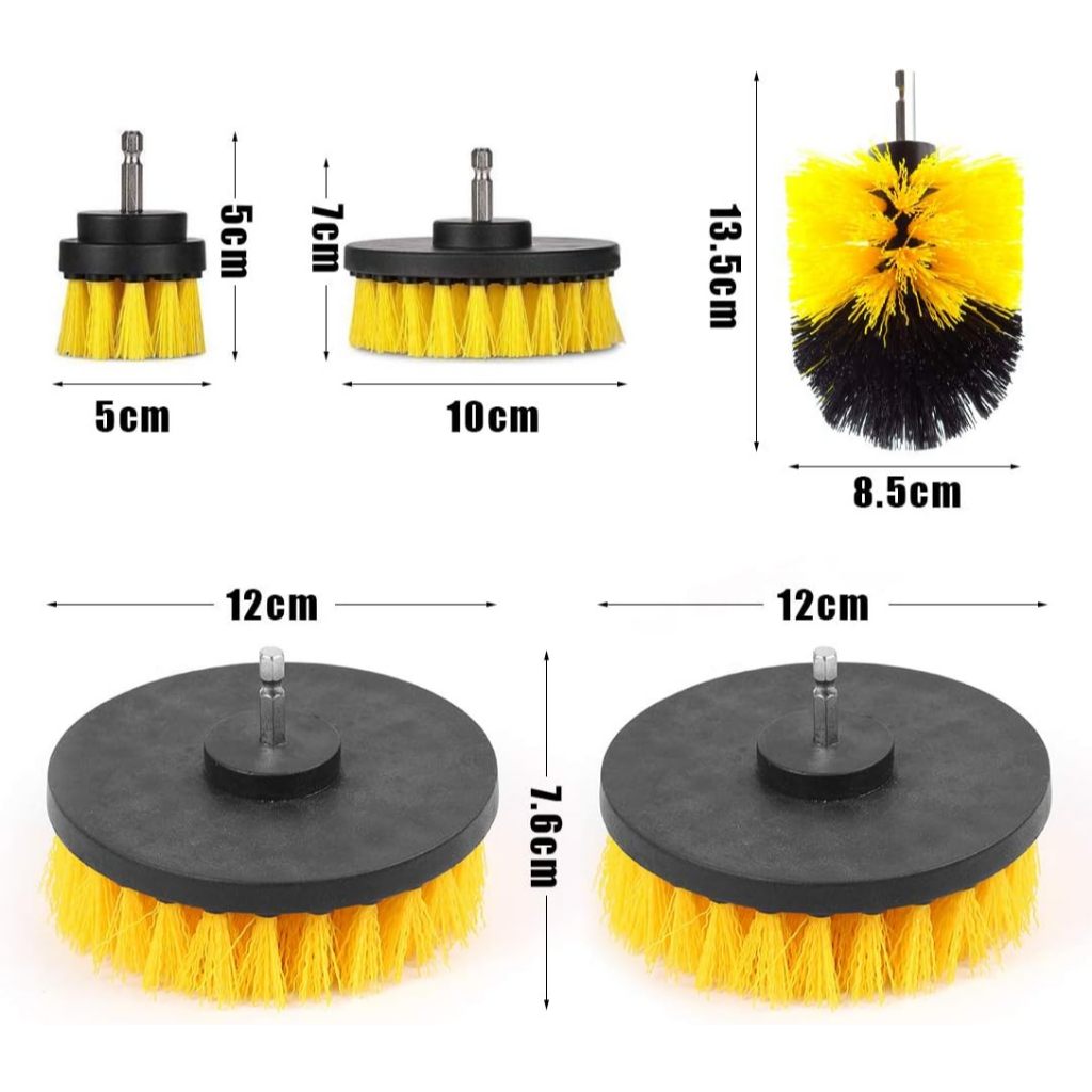 YiAD Drillbrish Kepala Sikat Bor Elektrik Power Cleaning Head / Sikat Kamar Mandi Elektrik / Sikat K