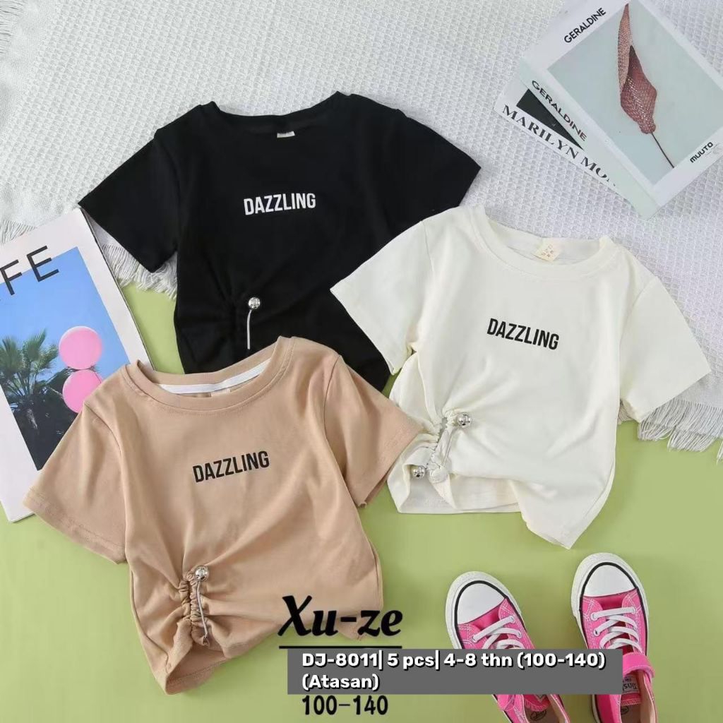 Atasan Crop Anak Perempuan | 2 - 6 Tahun