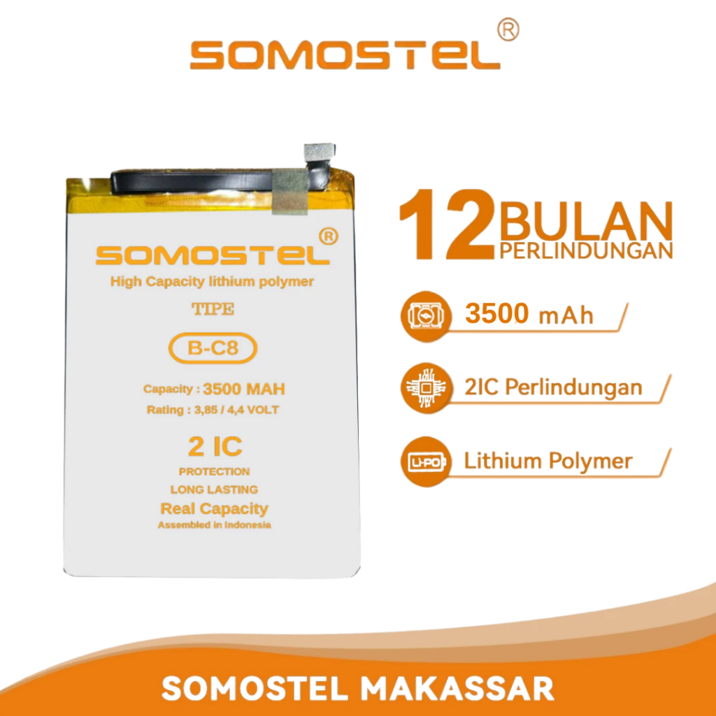Somostel Baterai B-C8 Vivo Y69 1714 Battery