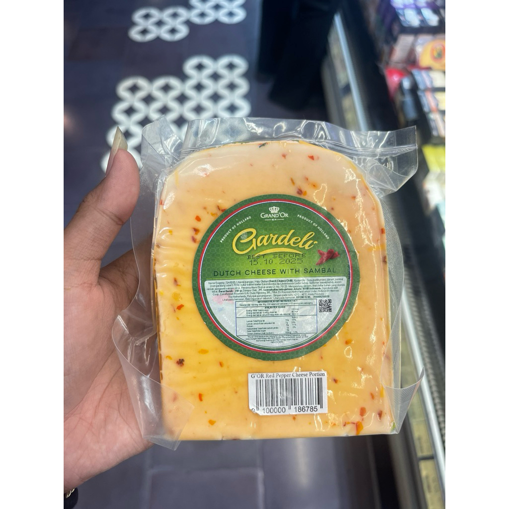 

Gand'OR Gardeli Dutch Cheese With Sambal | Keju Olahan Gardali 250gram