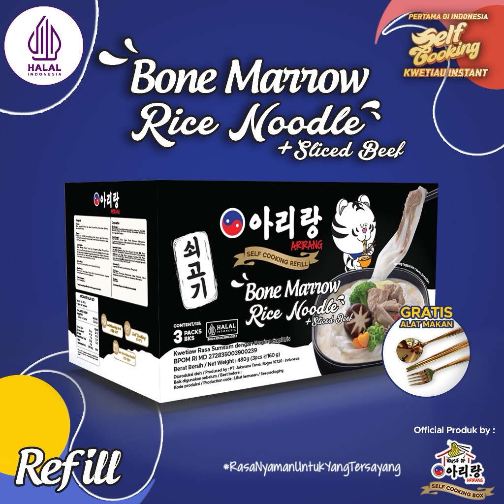 

VIRALLL !!! ARIRANG Self Cooking Refill Noodle 480 Gram (Isi 3 Pcs)
