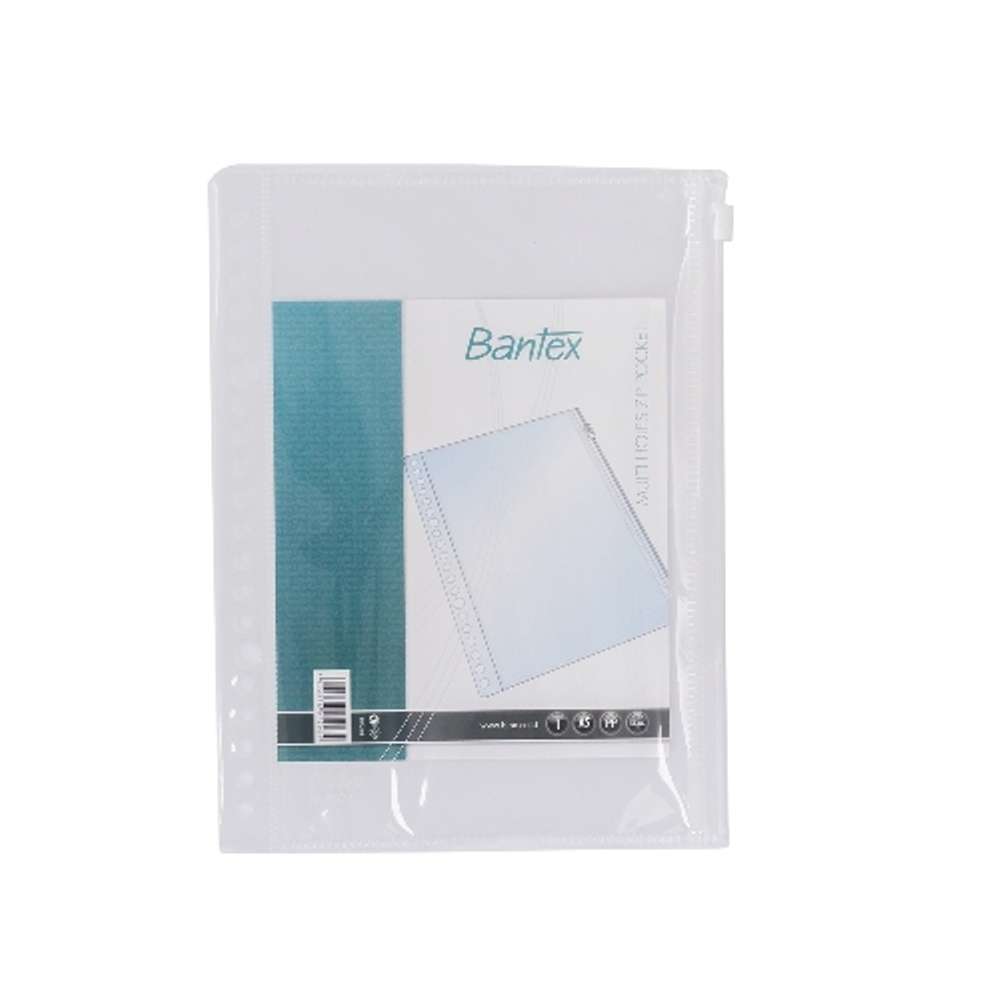 

ZIP POCKET MULTIHOLES A5 PP BANTEX - 8072 08