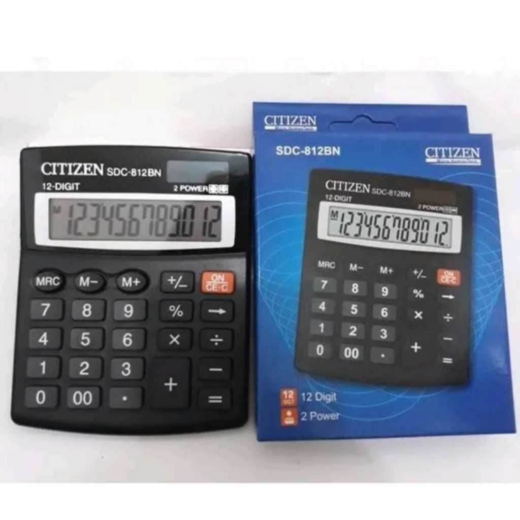 

[ GROSIR 5 PCS] KALKULATOR 12 DIGIT ANGKA CITIZEN SDC 812 - CALCULATOR DIGITAL