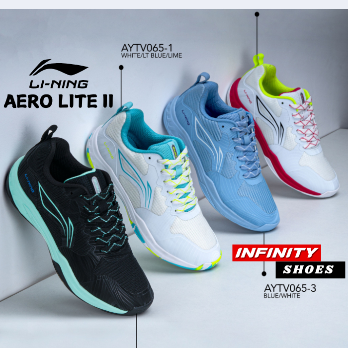 Li-Ning AERO LITE II AYTV065 Badminton Shoes - Sepatu Badminton Original Li-Ning