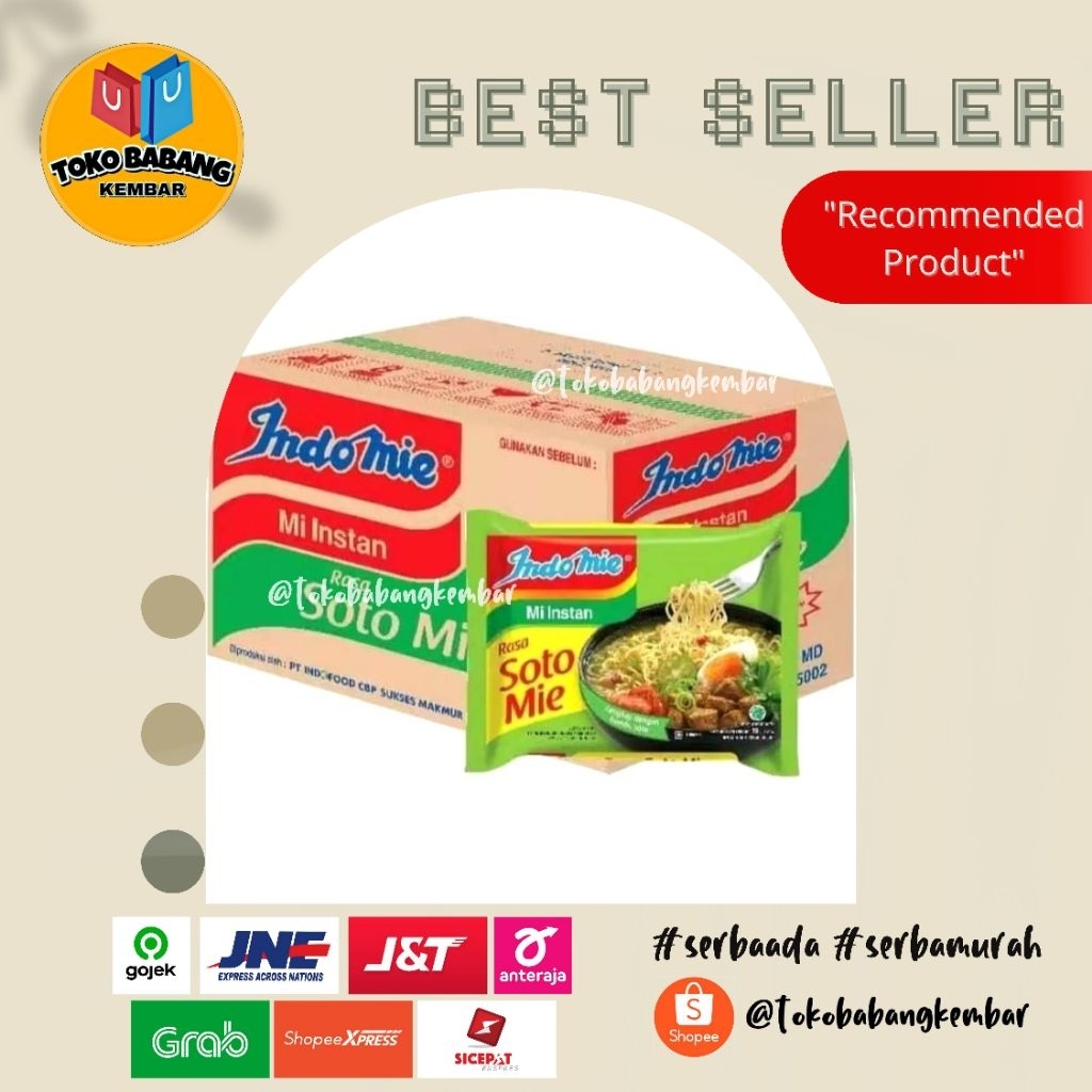 

Indomie mie instan Rasa Soto 1 Karton