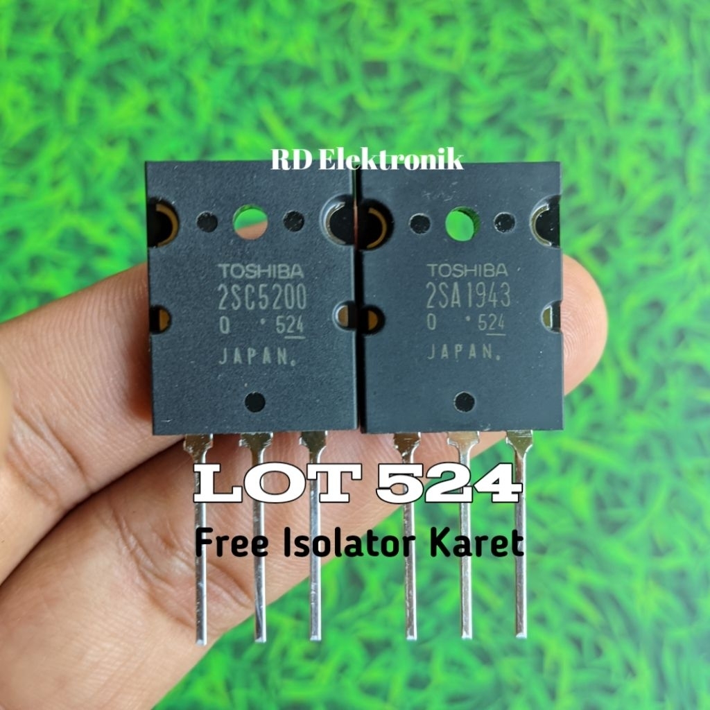 Transistor Toshiba 2SC5200 2SA1943 Original Japan Lot 524 Transistor Final TR Final Free Isolator Ka