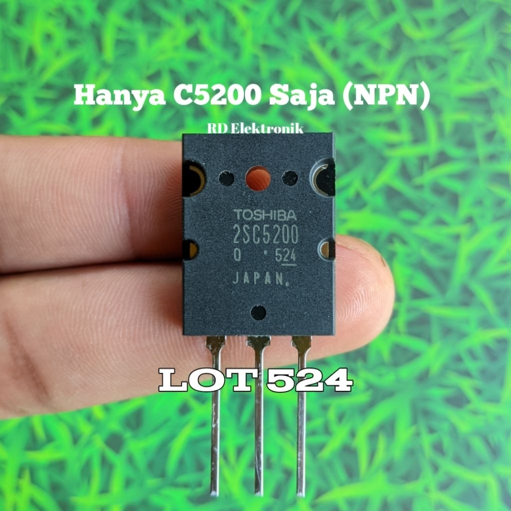 Transistor Toshiba TR Toshiba Transitor Final Toshiba 2SC5200 Saja Lot 524 (NPN) Atau Sebelah Origin