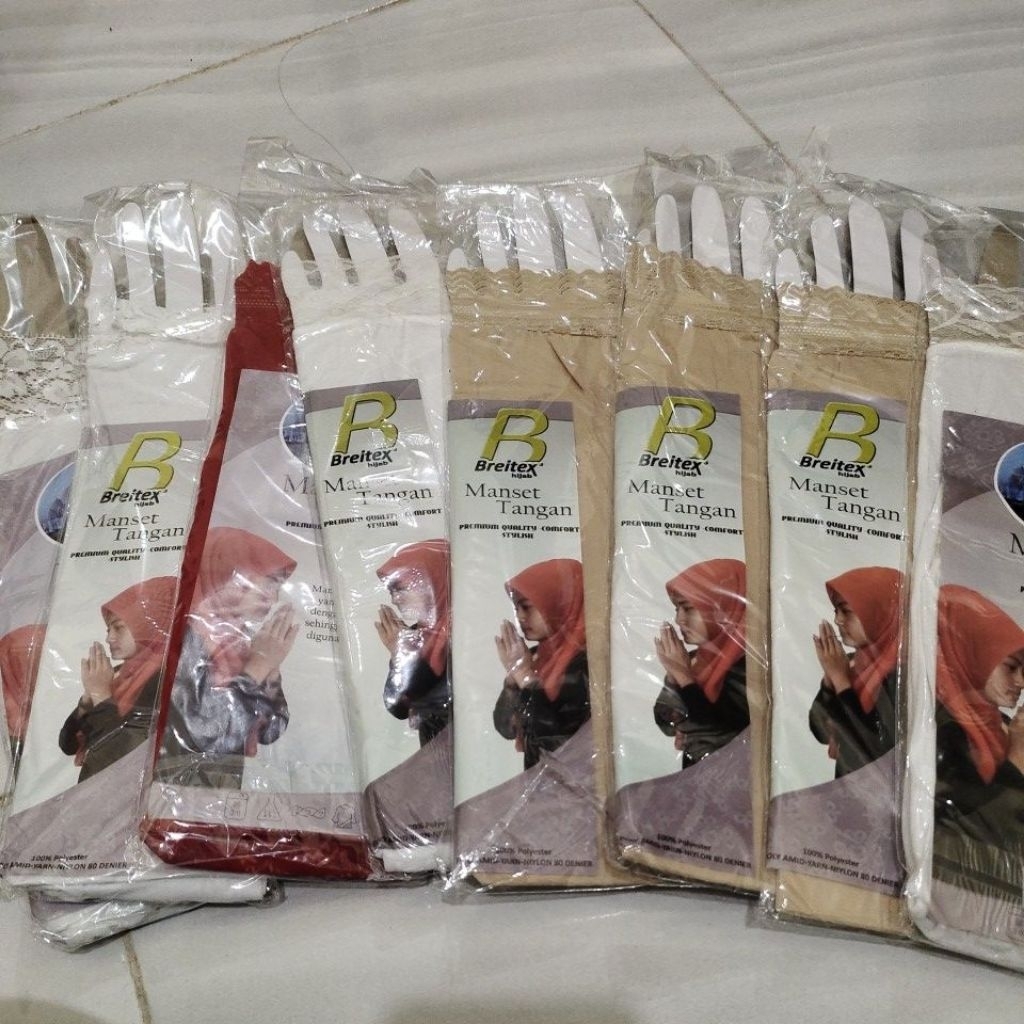 manset tangan wanita Breitex bahan halus(random)