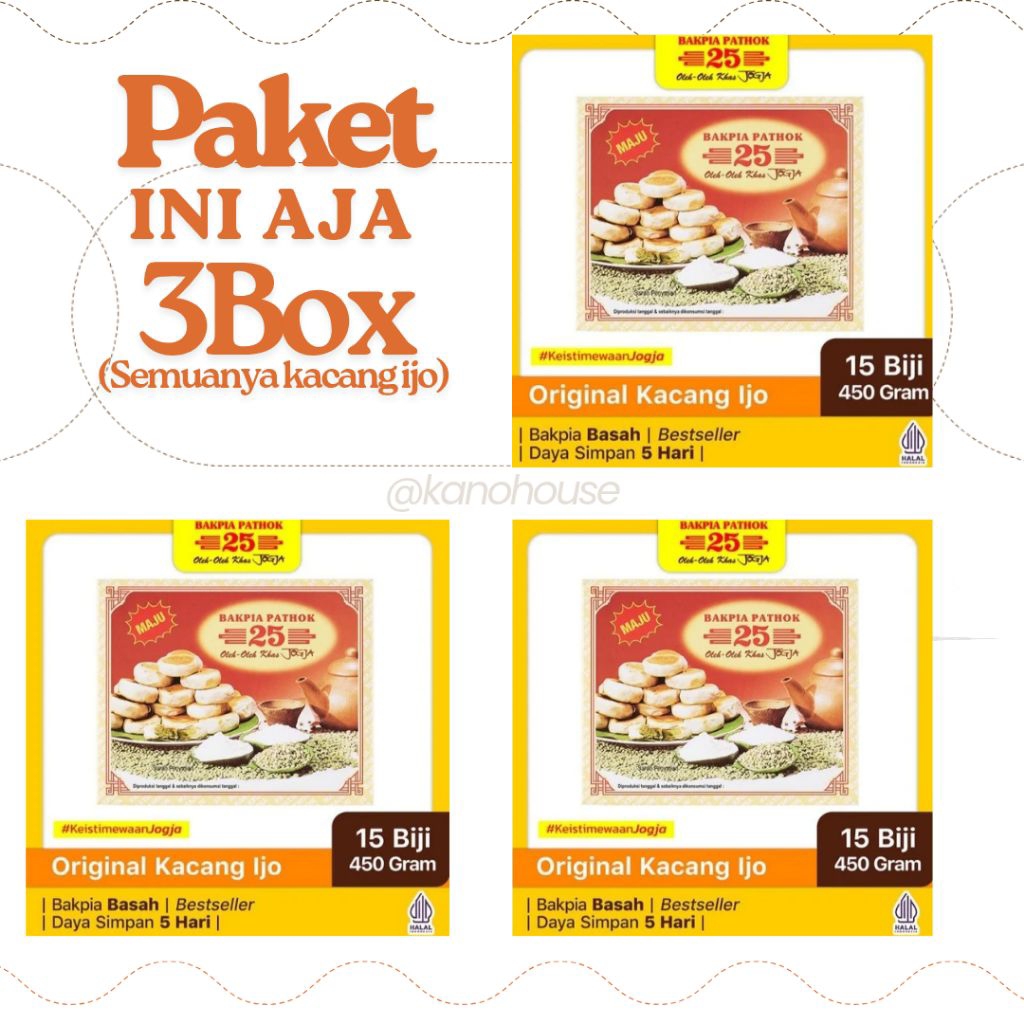 

BAKPIA PATHOK 25 ORIGINAL KHAS JOGJA ASLI 100%| PAKET HEMAT - Free Vaccum