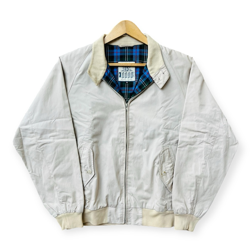 Harrington Jacket Baracuta G9 Blue Line (Cream)