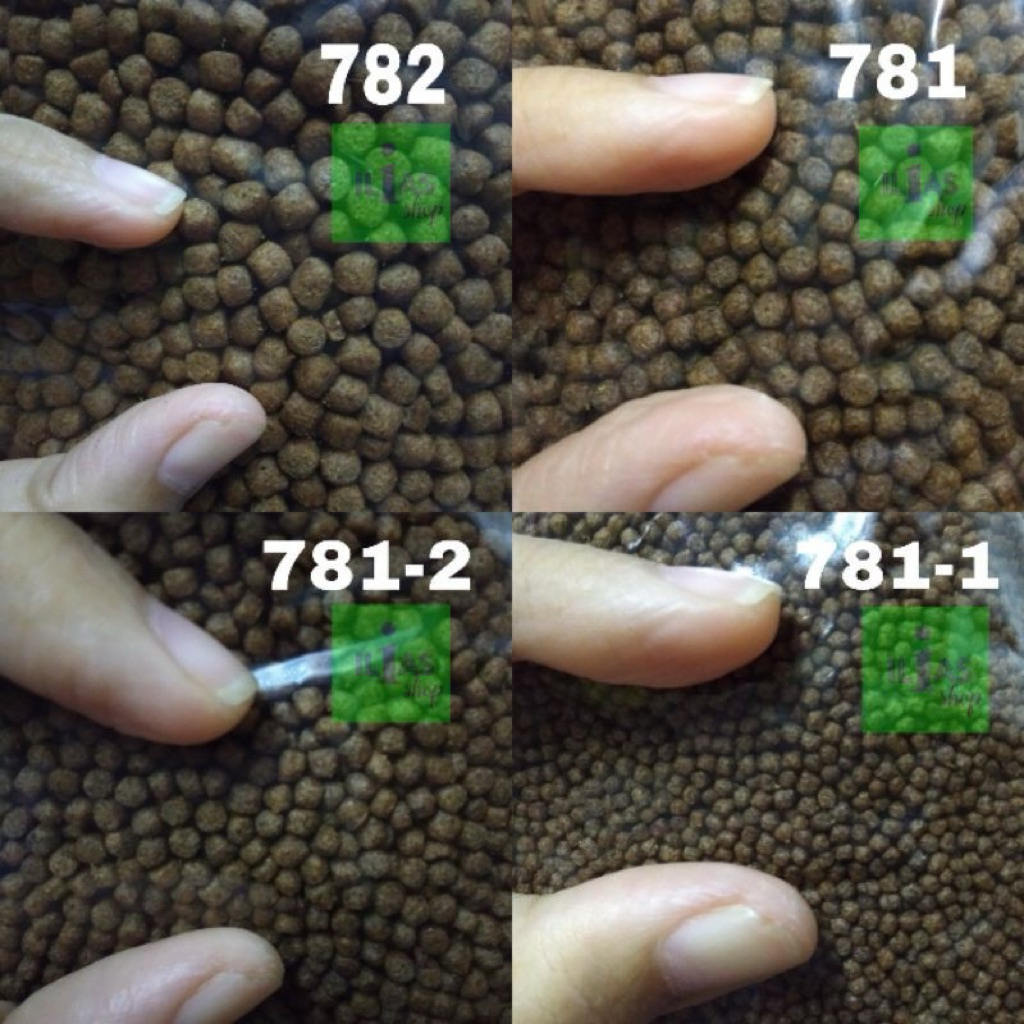 Pakan HI PROVITE 782 781 781-2 781-1 Pelet Makanan Ikan lele nila gurame kemasan 1kg Hi Provit Hi-Pr