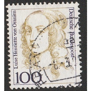 

A 10623 SATU BUAH PRANGKO JERMAN NOMINAL 100 PFENNIG TEMA LUISE HENRIETTE DENGAN KONDISI SUDAH ADA CAP