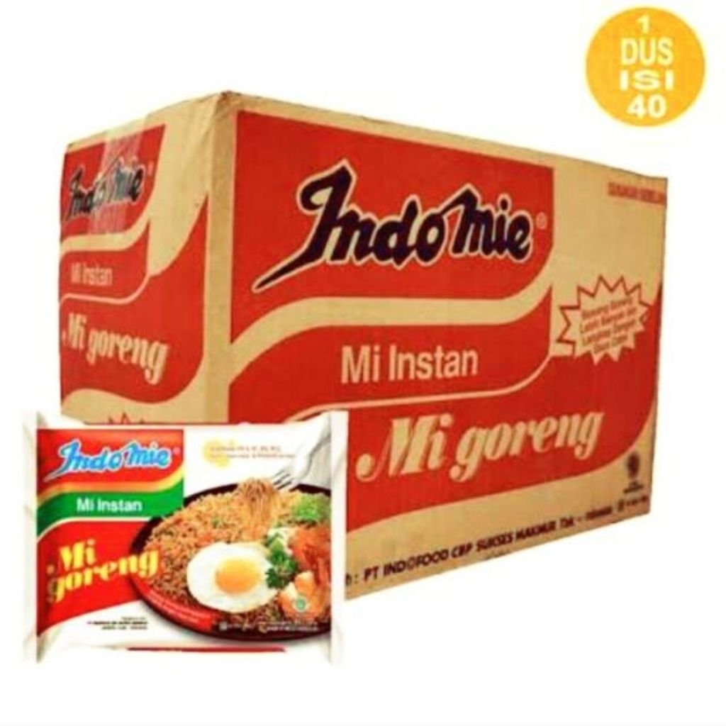 

Indomie goreng 1 dus 40 bks