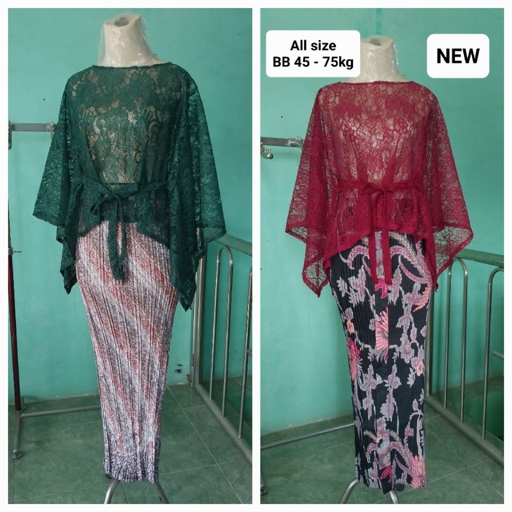 One set rok plisket pesta
