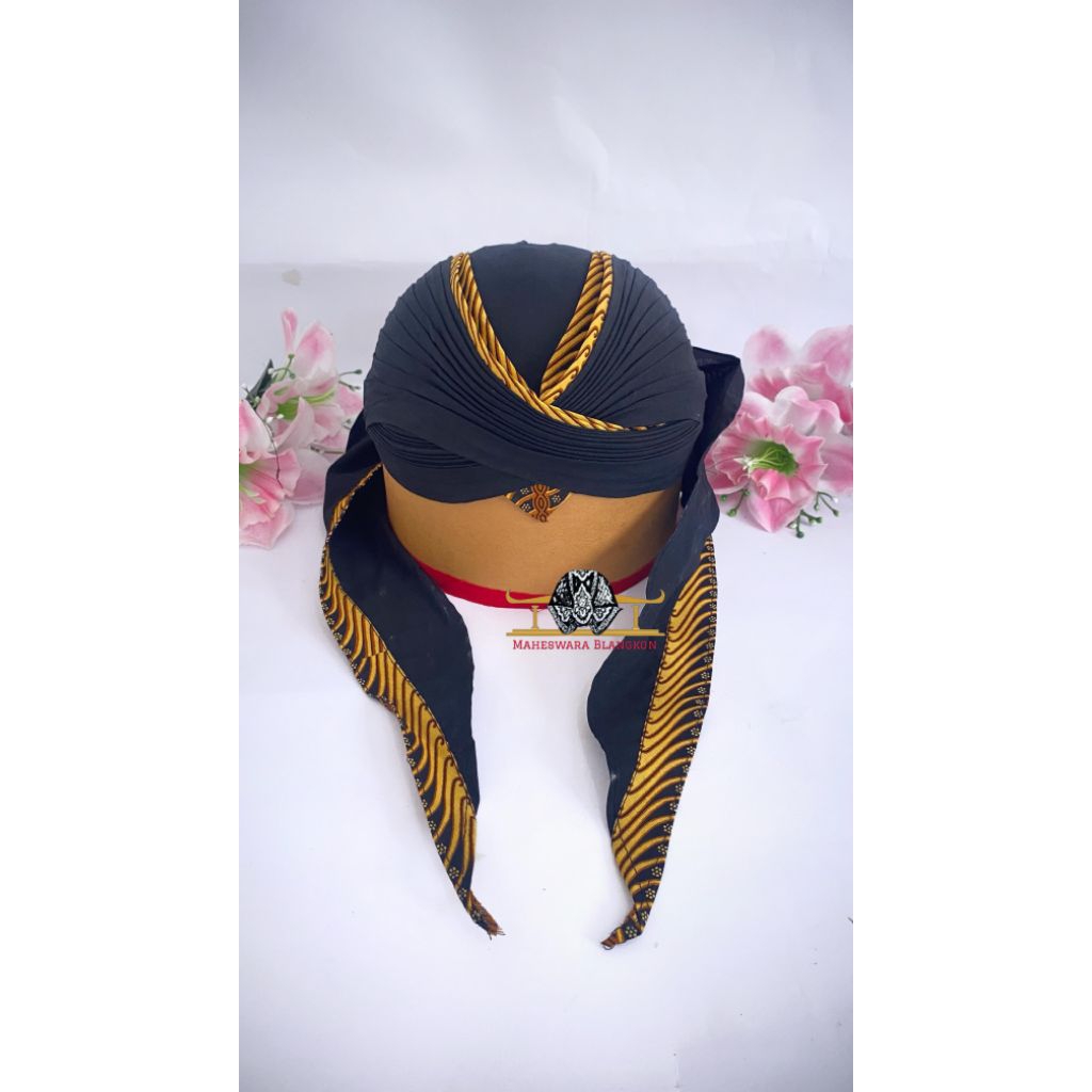 Blangkon jogja lipat alusan sliwir coklat