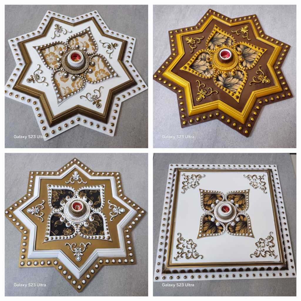 Fitting Hias Plafon Ornamen 45cm-Fitting Besar-Fitting Lampu Besar 45cm / Fitting Hias Plafon