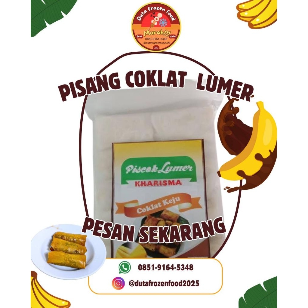 

piscok , pisang coklat keju isi 10
