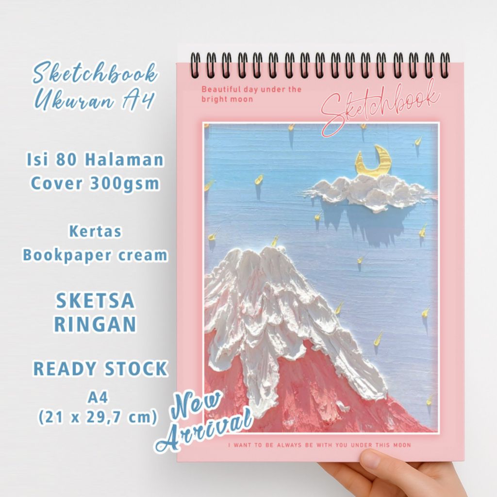 

Terbaru Sketchbook A6,A5,A4 Buku Gambar Vertikal Jilid Spiral 40 Lembar / 80 Halaman