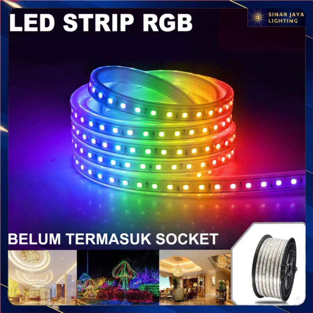 Lampu LED Strip RGB 2835 / LED Strip 2835 Warna Warni Per Meter
