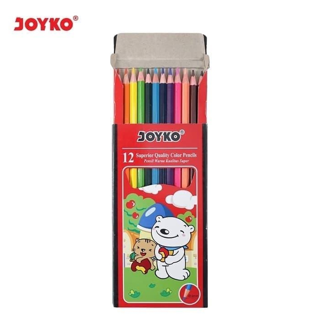 

Pensil Warna Joyko CP-12PB - Color Pencil - 12 Warna