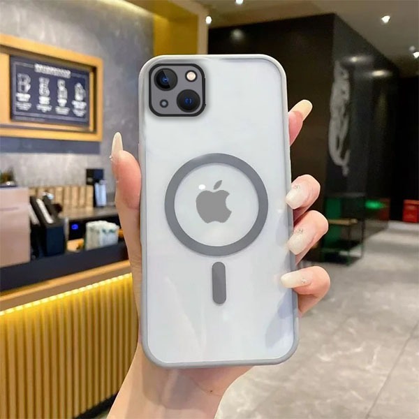 Case Iphone 13 / Iphone 14 Clear HD Support Wireless Charger MagSafe Premium Hybrid