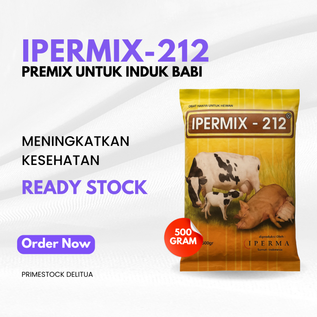 Ipermix-212 - Premix Fertilitas dan Kesehatan Induk Babi 500g