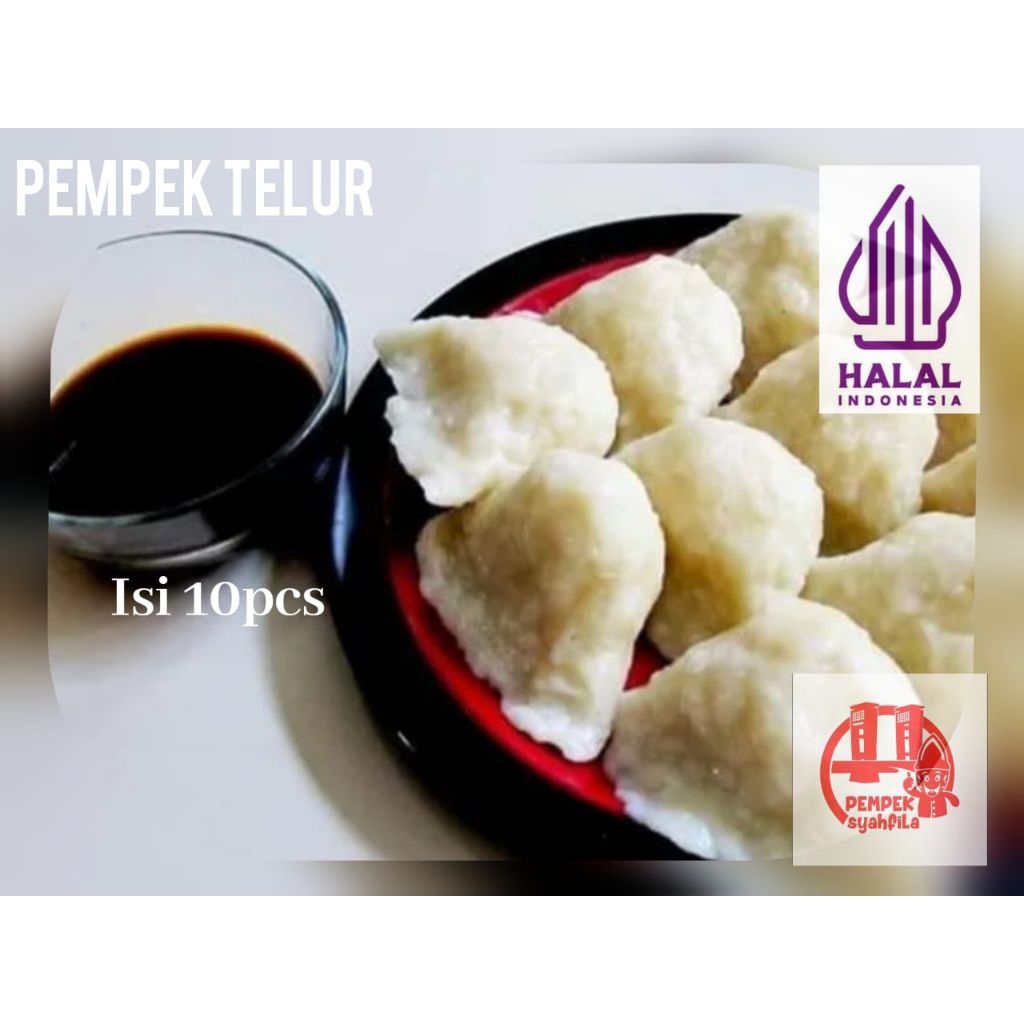 

Paket pempek telur isi 10 termasuk cuko