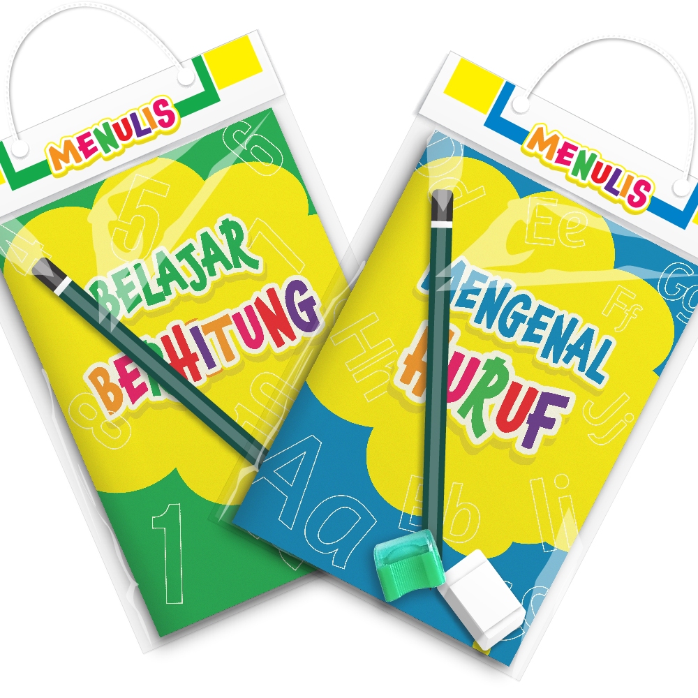 

Paket Belajar Menulis Angka dan Huruf Alfabet, Souvenir Ulang Tahun Anak