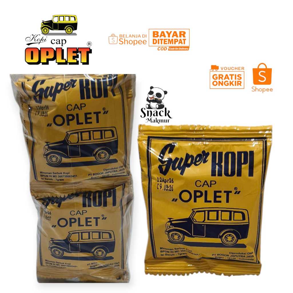 

KOPI OPLET 1 PAK ISI 30 SACHET / KOPI OPLET TANPA GULA