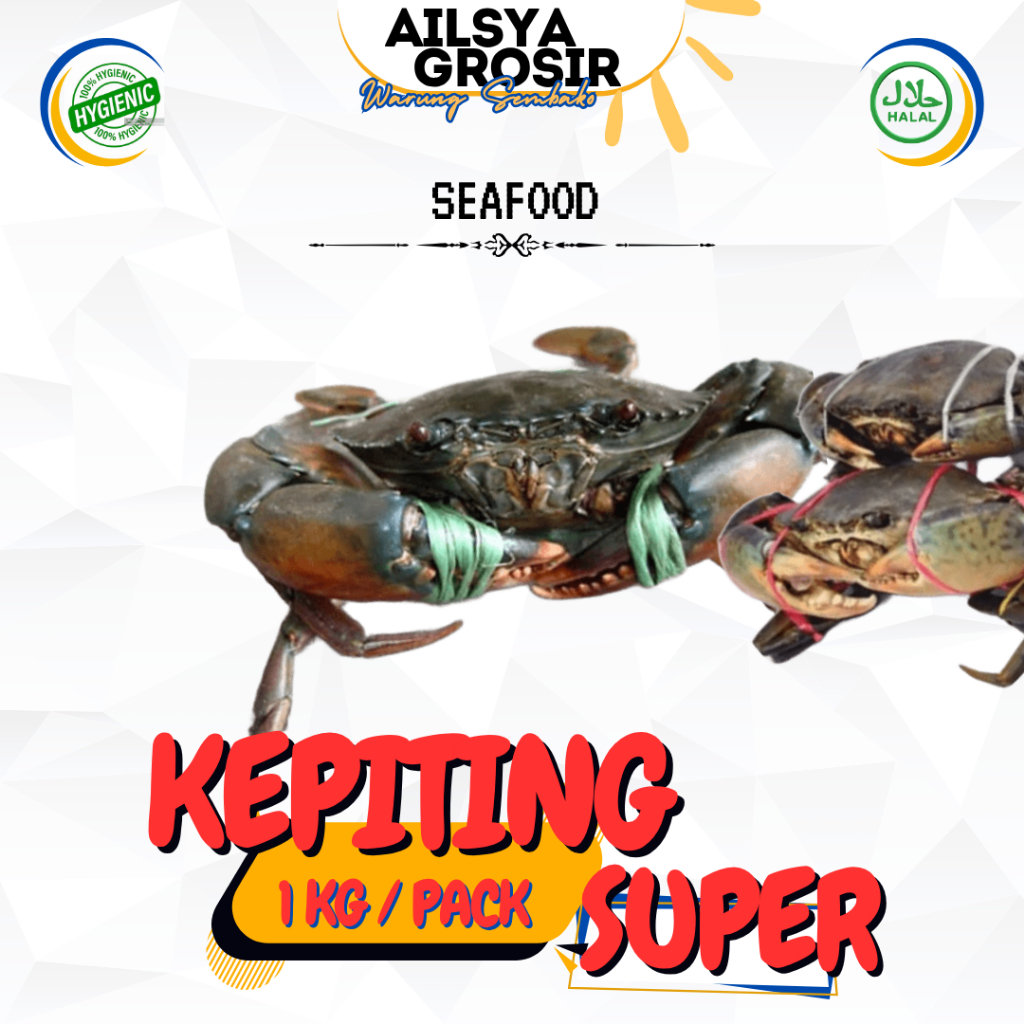 

KEPITING SUPER JANTAN HIDUP SEGAR 1 KG