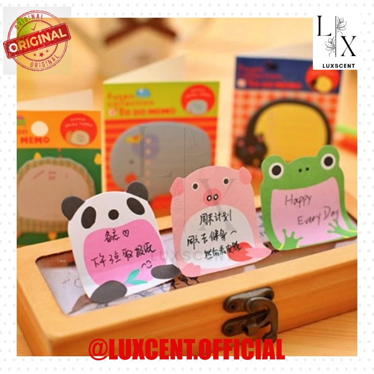 

Sticky Notes Motif Hewan Tempelan Kertas Catatan Memo Note Karakter Animal Mini Book Karakter Binatang Lucu