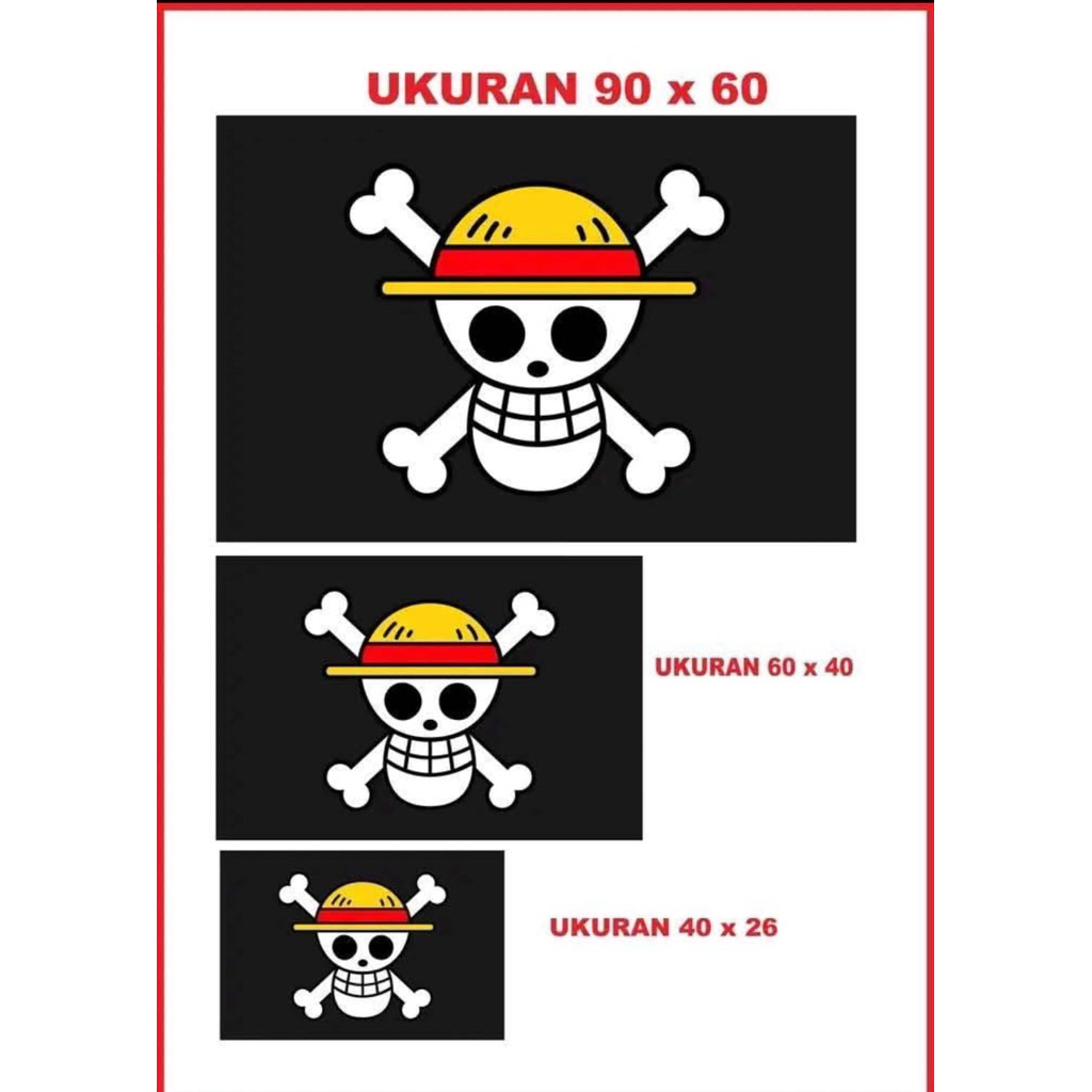 bendera one piece hitam-bendera bajak laut one piece-one piece