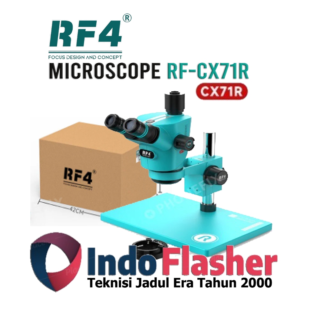 RF4 Microscope Trinokular RF4 CX71R  - CX 71R  - CX71 CX 71 Premium 6.5-65X Stereo with Big Aluminum