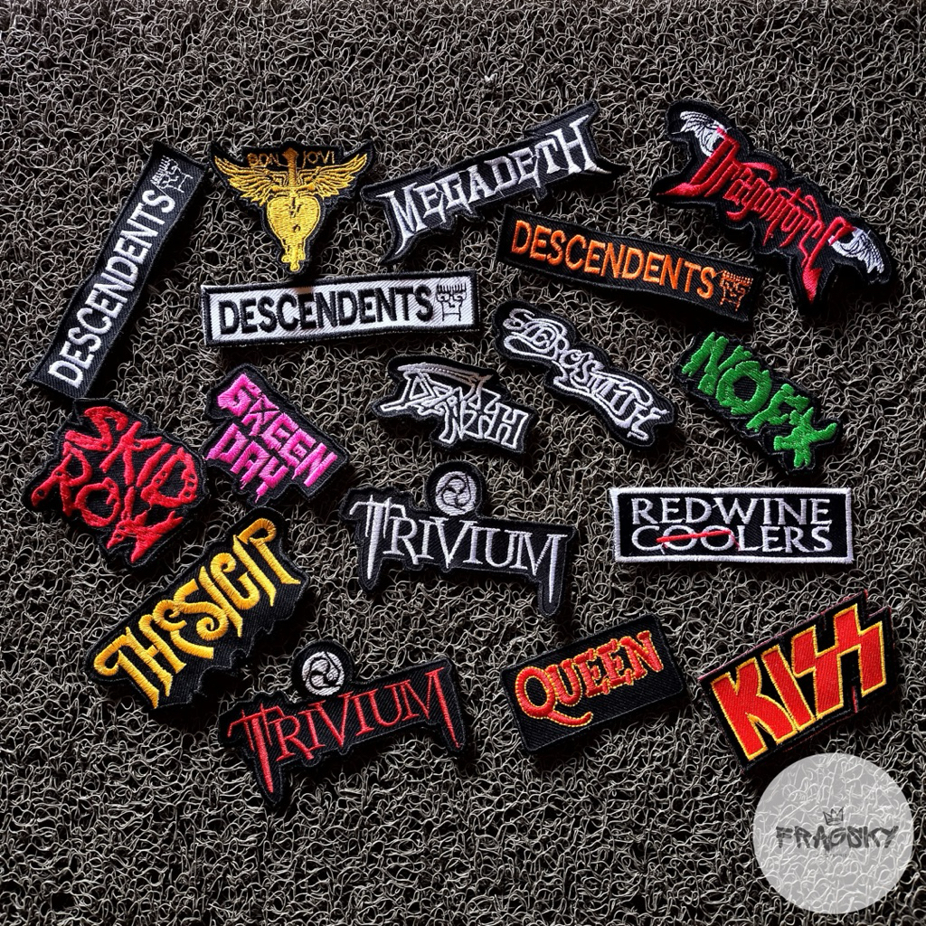 Patch Emblem Bordir Jahit Varian Band Rock Barat Aksesoris Jaket Denim Good Quality bet nama | Queen