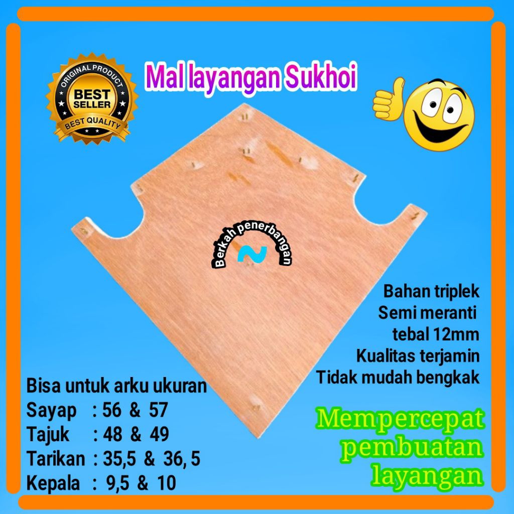 mal layangan/mal arku ,alat ukur layangan.cetakan layangan Sukhoi standar