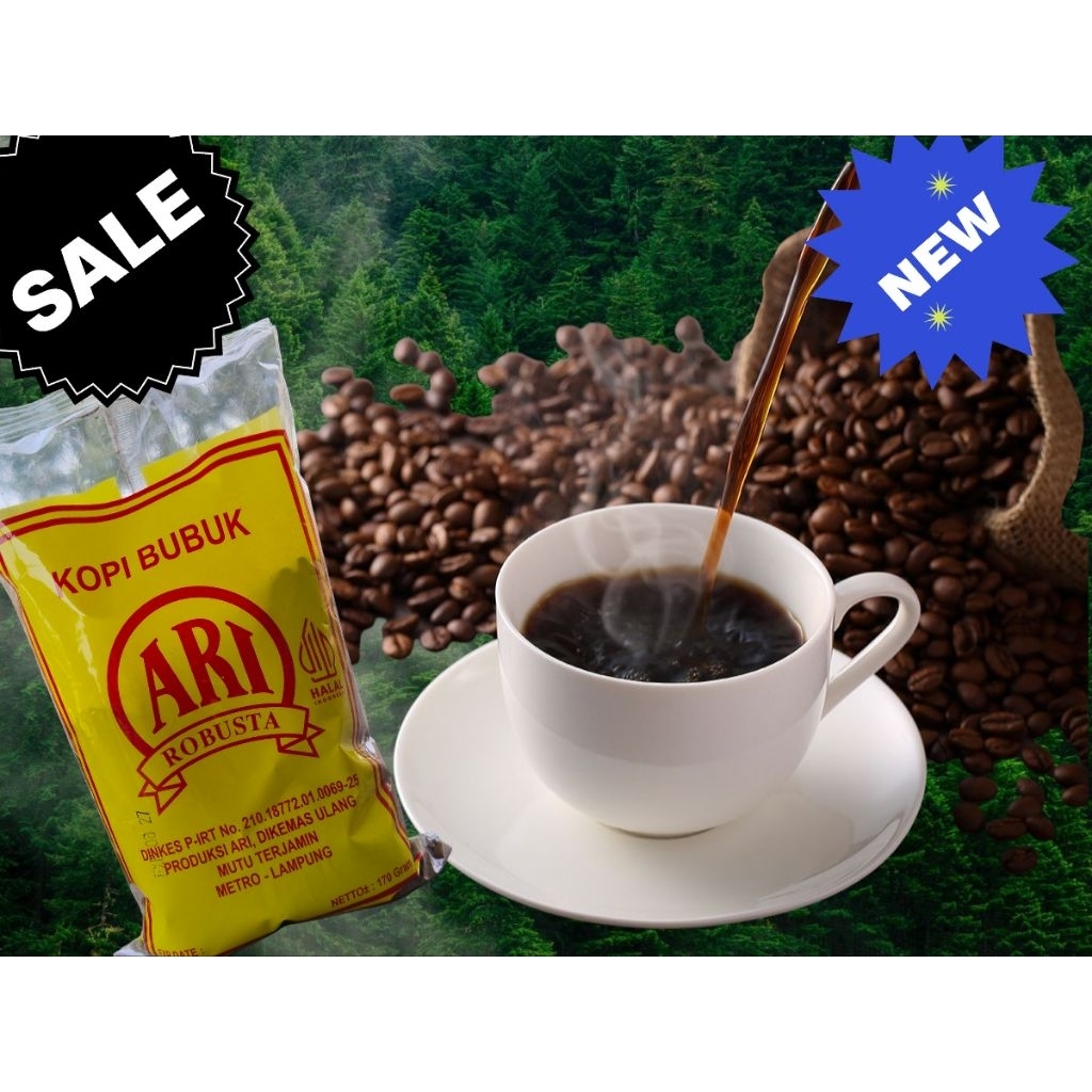 

*1*PAK ISI 10 KOPI BUBUK (ARI) ROBUSTA