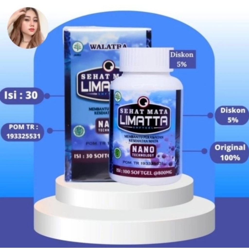 Sehat Mata Limatta Softgel Obat HerbalbSaraf Mata Sehat