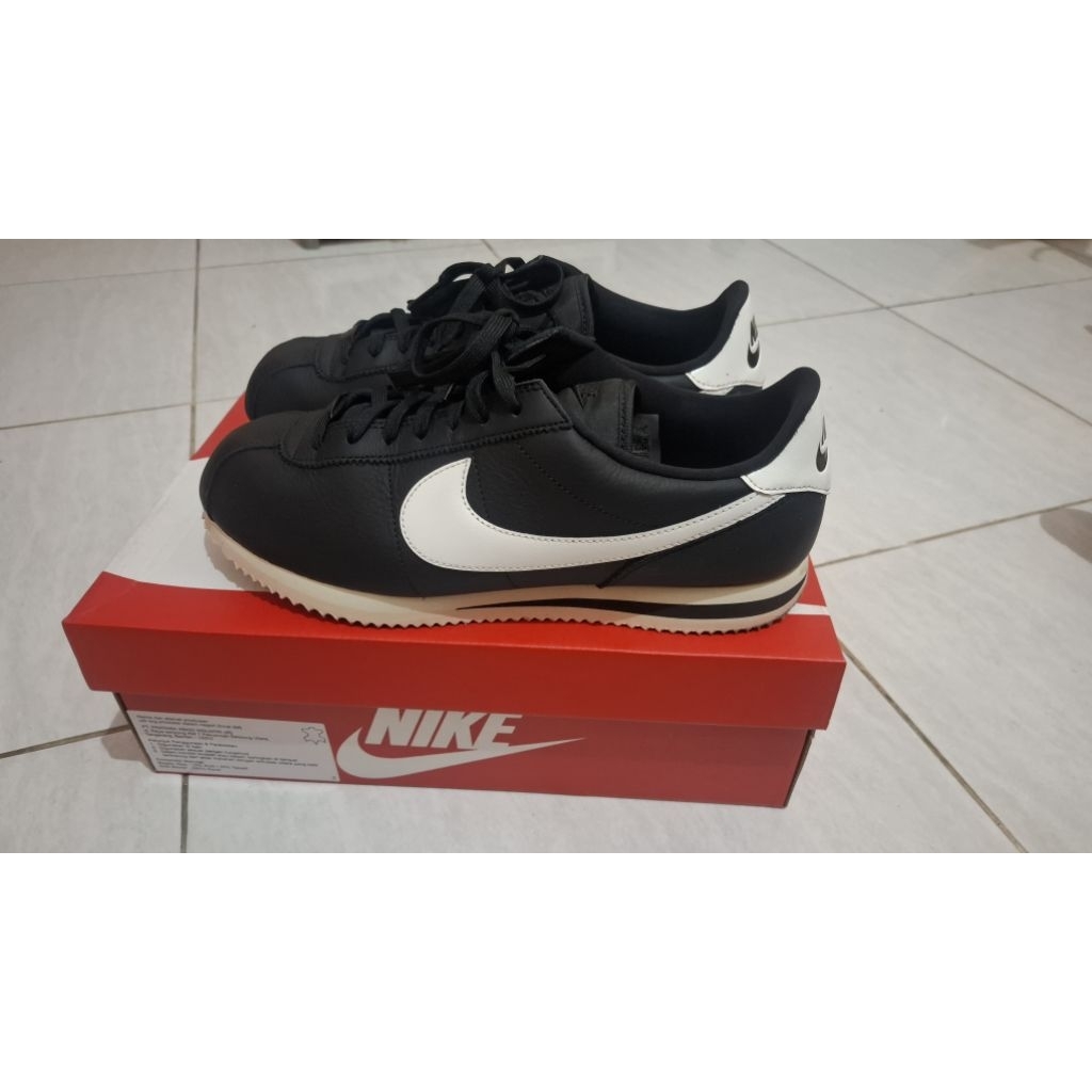 Sepatu Nike Cortez 23 Black Premium With Box [Like New]