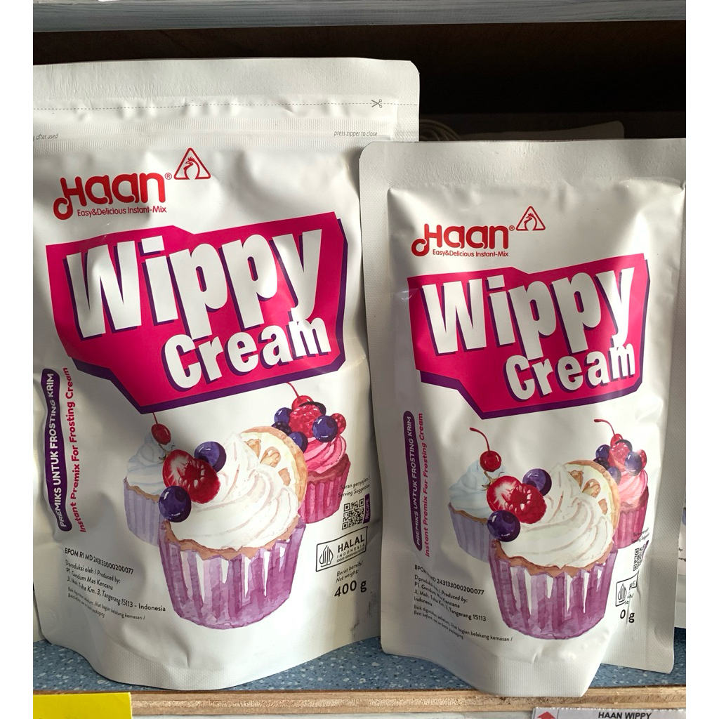 

Haan wippy cream 400g & 200g