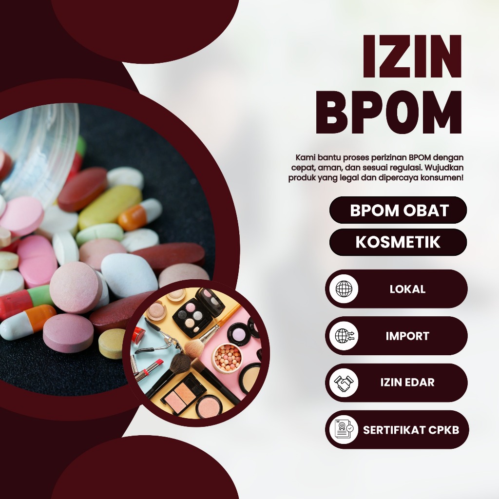 

Pendaftaran Kosmetik – Registrasi & Legalitas – Bonus Konsultasi