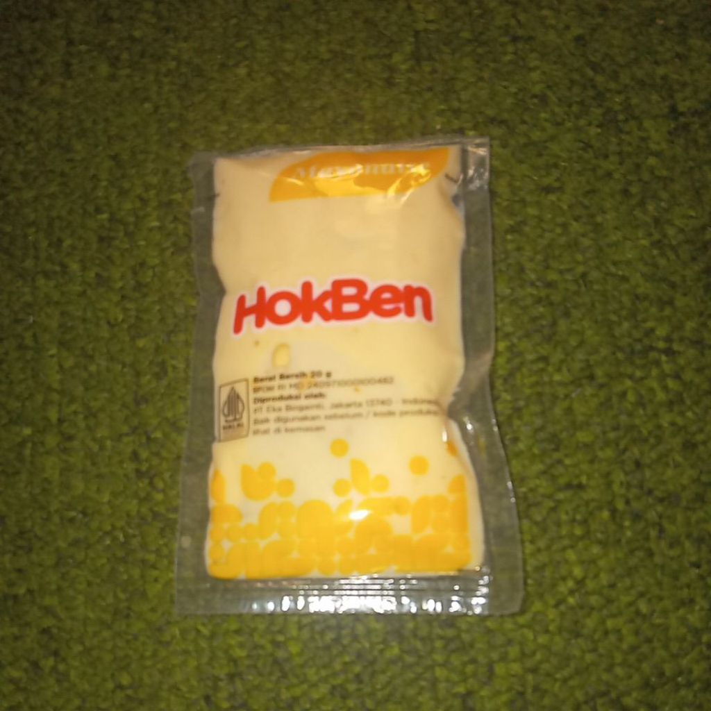 

HOKBEN MAYONAISE BERAT BERSIH 20g BPOM RI SERTIFIKASI HALAL