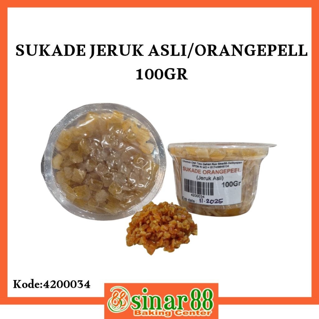 SUKADE JERUK ASLI/ORANGEPELL 100GR