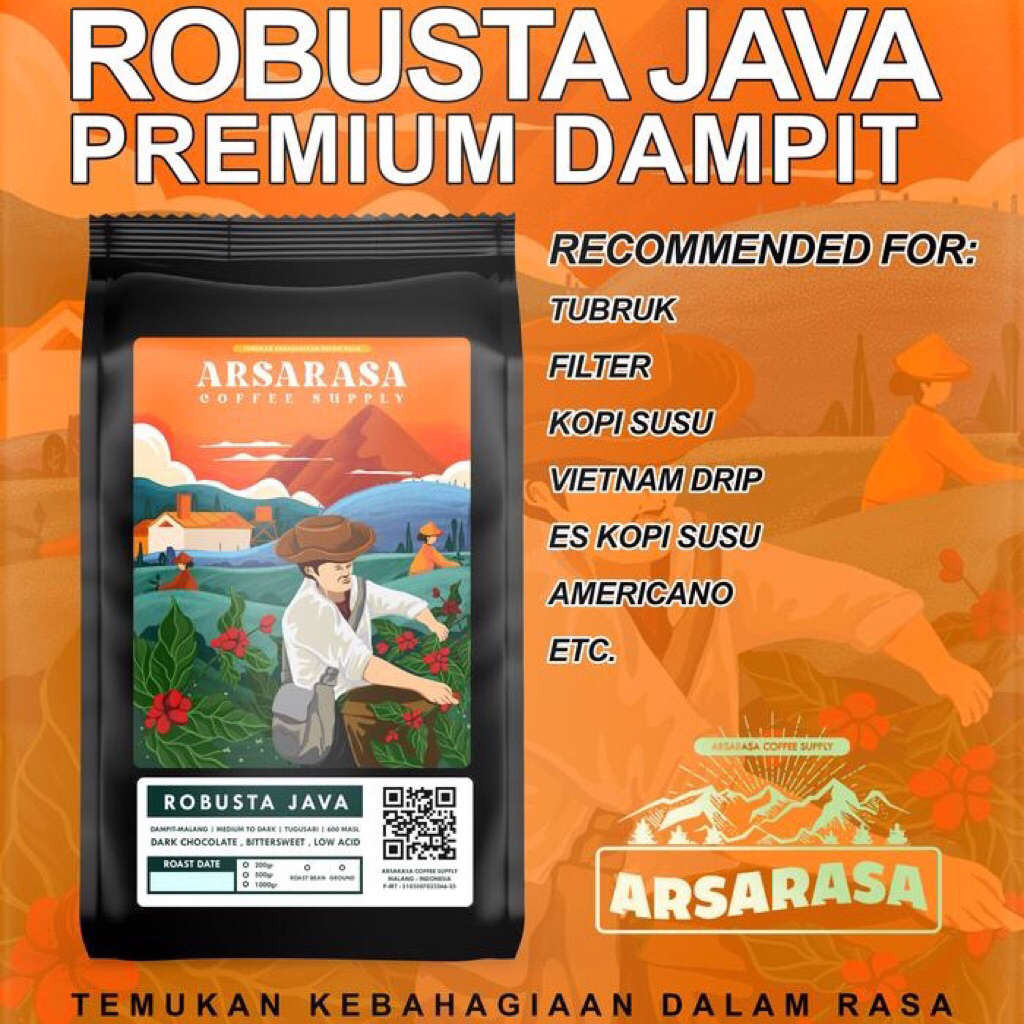

KOPI BUBUK ROBUSTA DAMPIT MALANG | BIJI ROBUSTA JAVA ARSARASA
