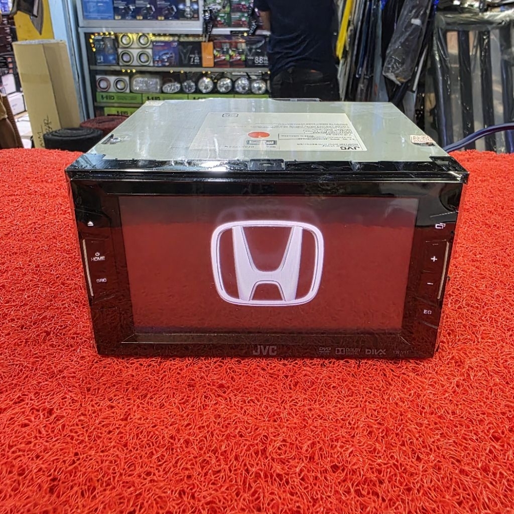 Head Unit JVC KW-V11H USB CD Aux Radio sudah dipasang Bluetooth ex Honda Mobilio 2019