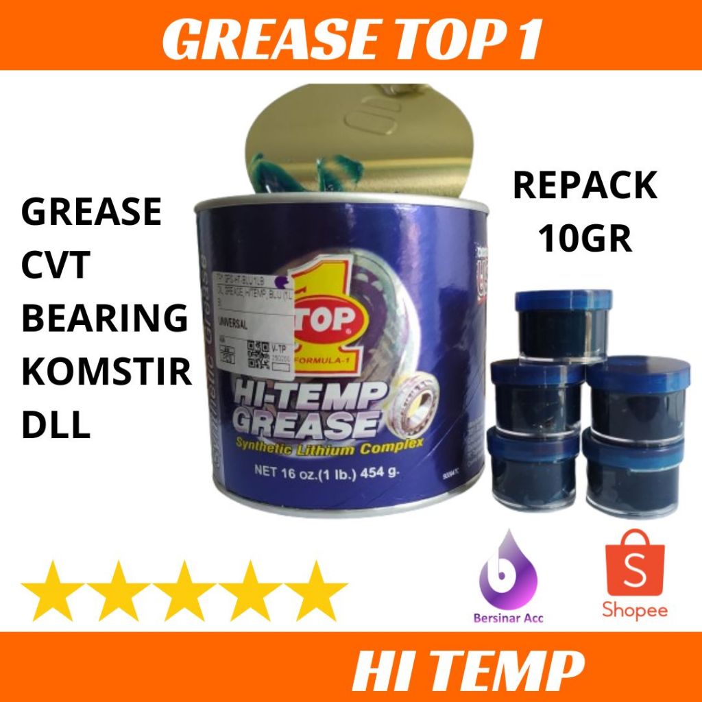 Gemuk Top 1 Hi Temp Grease Stempet CVT BEARING KOMSTIR Original