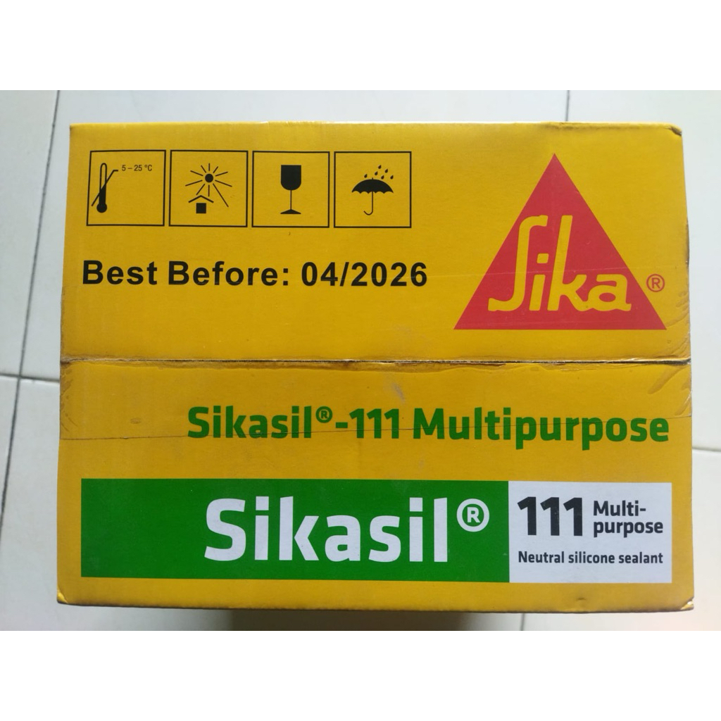 

Lem Sealent Silicone SIKASIL 111 White and Grey 300ml