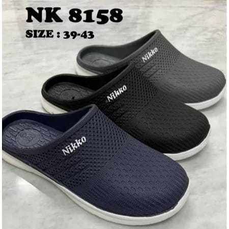 8158 SEPATU SELOP KARET PRIA LAKI-LAKI COWOK SEPATU BAKPAO SEPATU KERJA MURAH NYAMAN 39-43