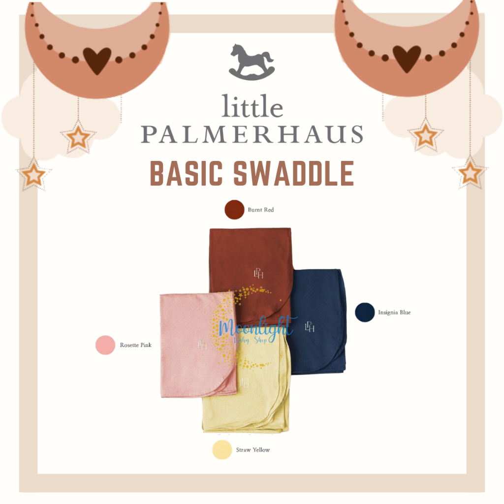 Little Palmerhaus Baby Basic Swaddle / Snuggle Swaddle / Kain Bedong Bayi