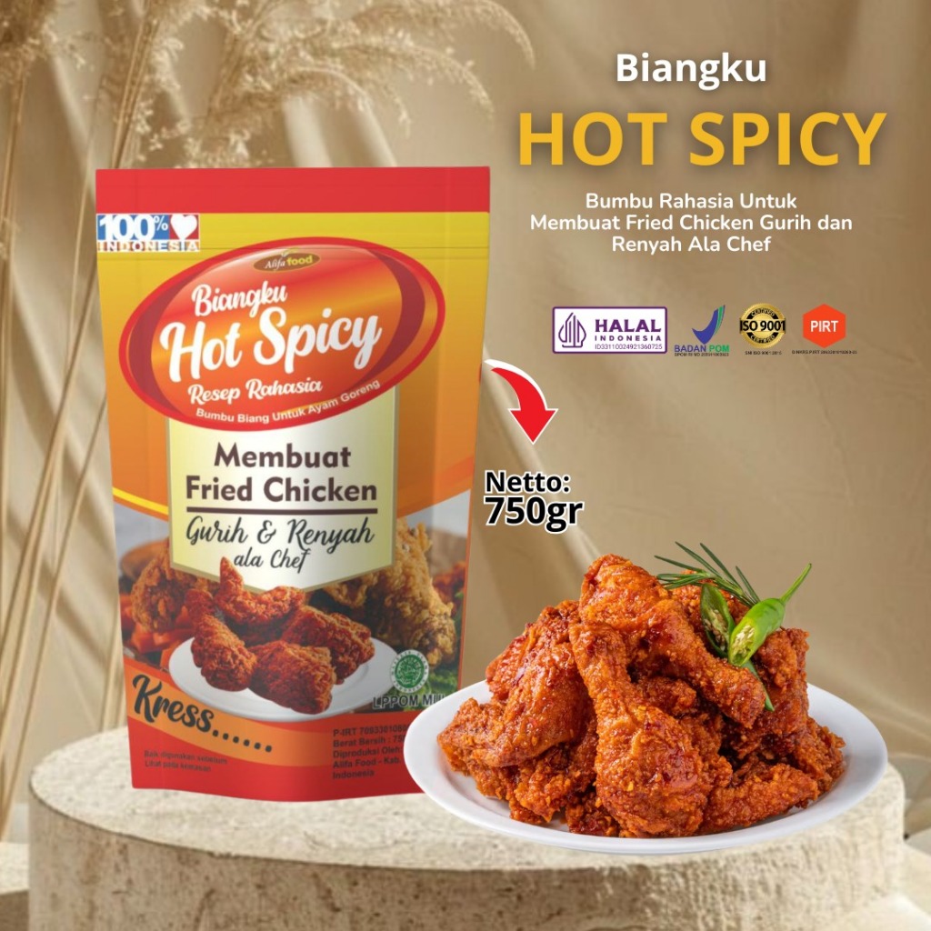 

Bumbu Biangku Hot Spicy 750gr Alifa Food